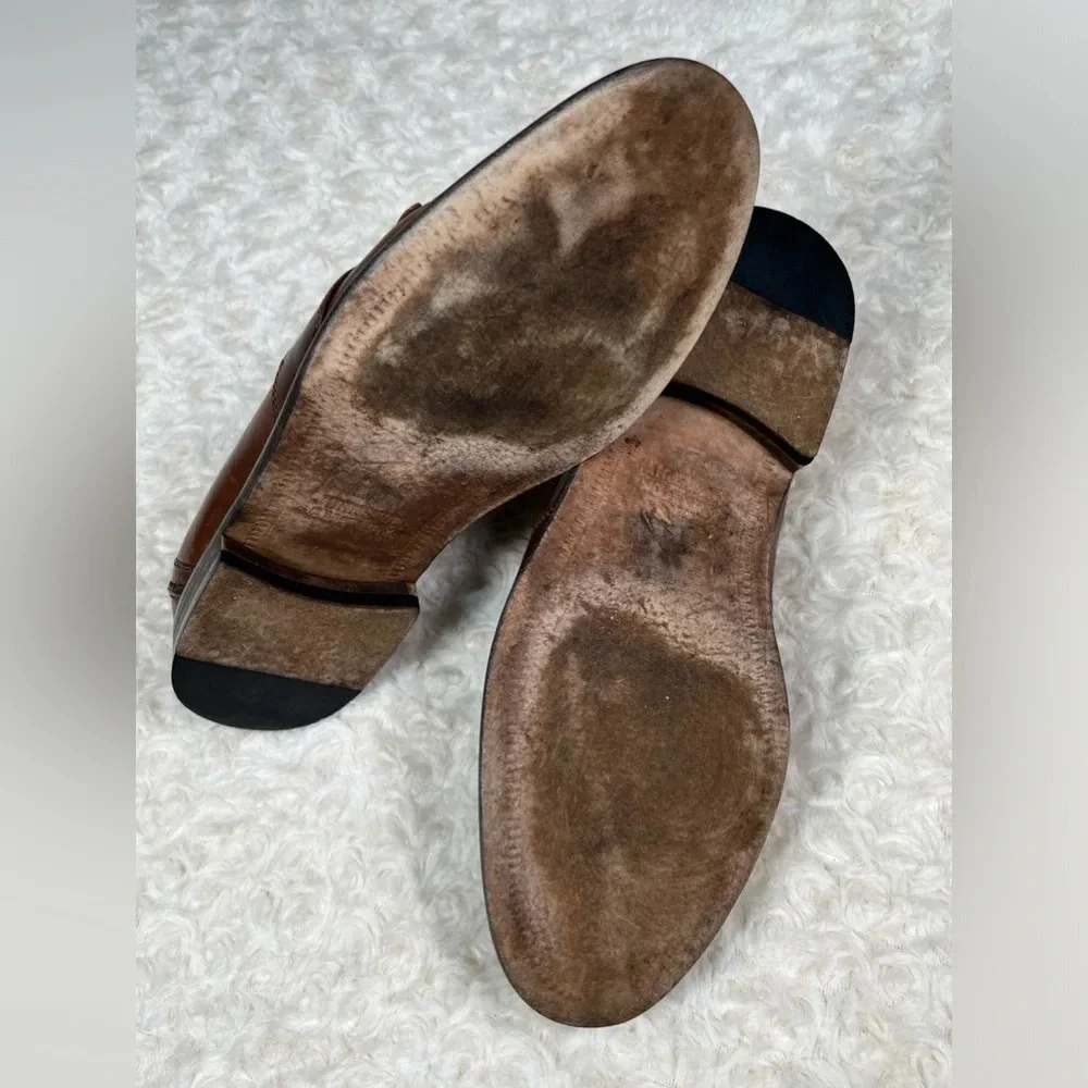 Johnston & Murphy | Brown Moc Toe Slip On Dress Kiltie Tassel Loafers